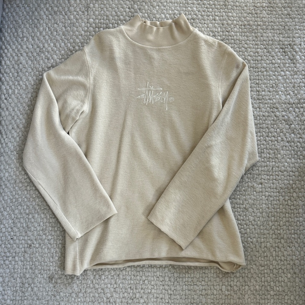 Stussy cream sweatshirt